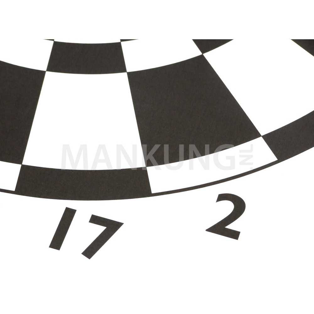 Man Kung Blason façon en papier jeu de fléchettes